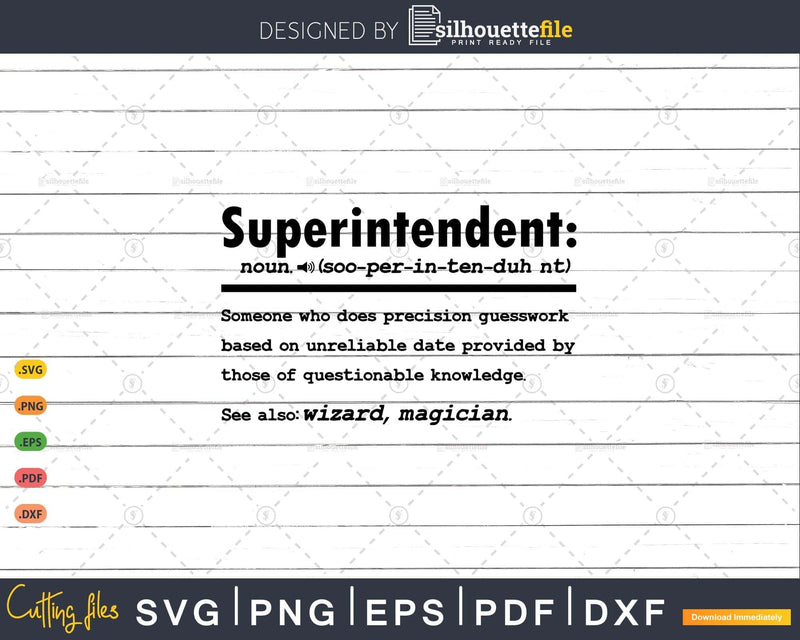 Funny Superintendent Definition Graduation