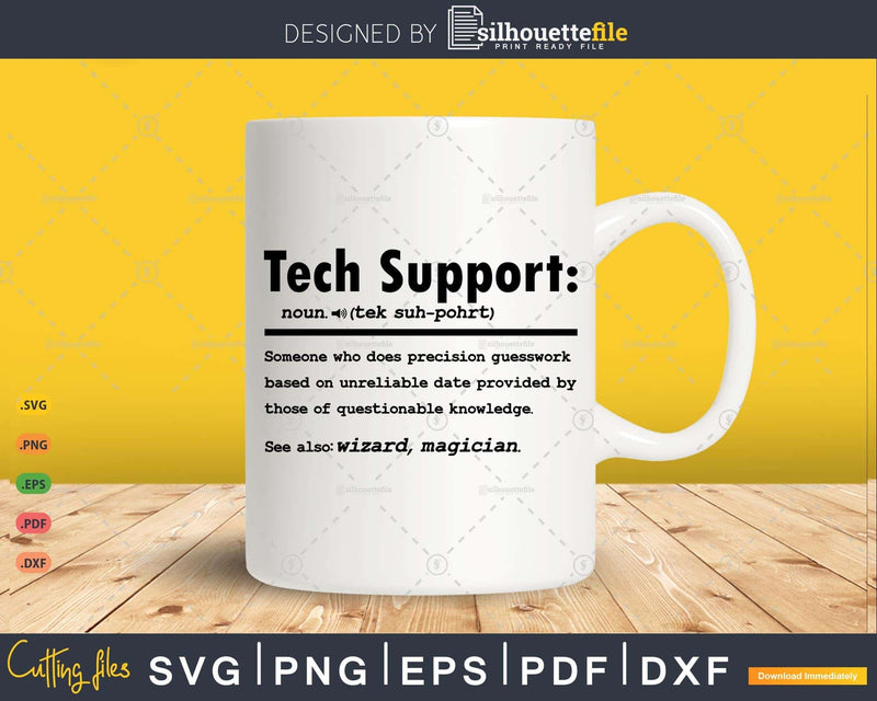 Funny Tech Support Definition Graduation