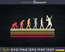 Funny Tennis Evolution of Man Sports Retro Vintage svg