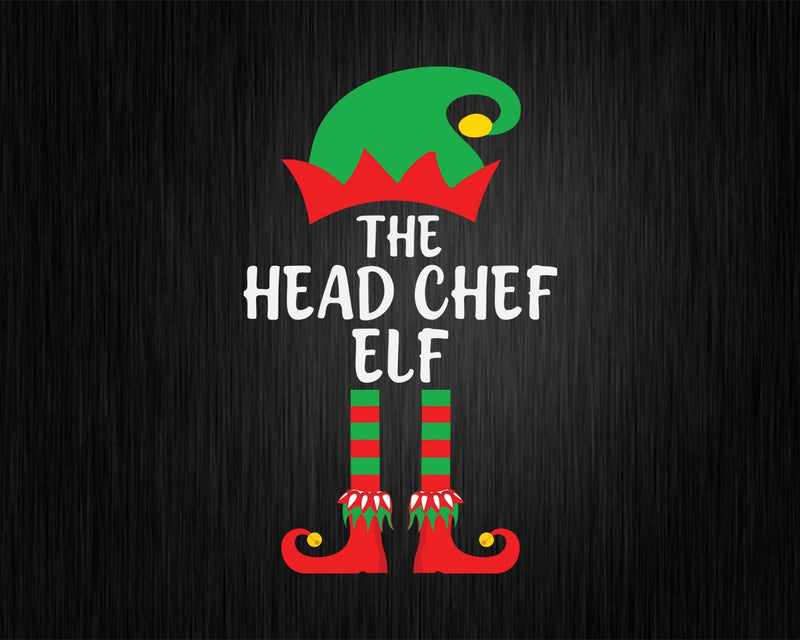 Funny The Head Chef Elf Svg Png Cricut Files