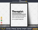 Funny Therapist Definition Graduation Gift