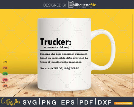 Funny Trucker Definition Graduation Gift