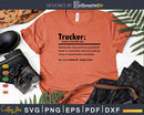 Funny Trucker Definition Graduation Gift