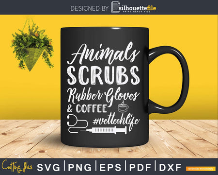 Funny Veterinary Technician Life Saying Svg Print Ready