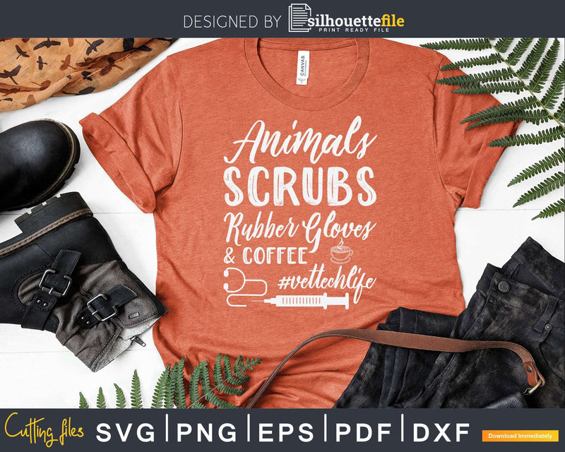 Funny Veterinary Technician Life Saying Svg Print Ready