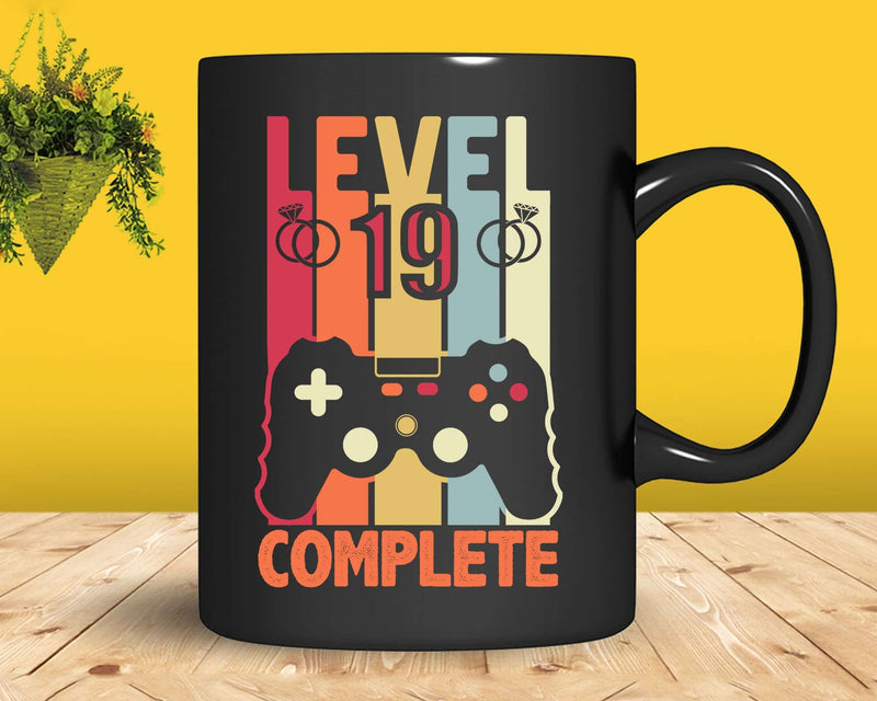 Level 19 Complete Funny Vintage Retro Gaming Celebrate 19th