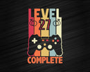 Level 27 Complete Funny Vintage Retro Gaming Celebrate 27th