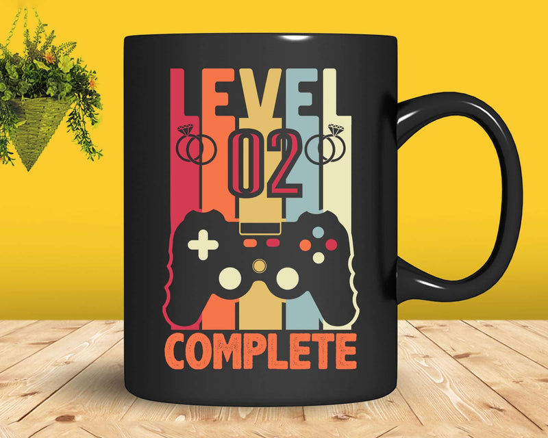 Level 2 Complete Funny Vintage Retro Gaming Celebrate 2nd