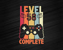 Level 58 Complete Funny Vintage Retro Gaming Celebrate 58th