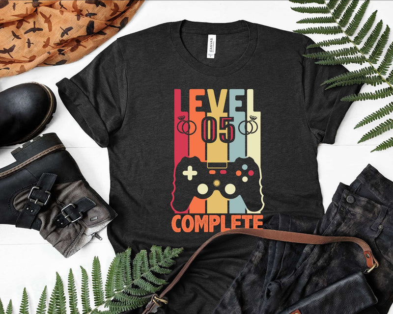Level 5 Complete Funny Vintage Retro Gaming Celebrate 5th