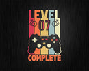 Level 7 Complete Funny Vintage Retro Gaming Celebrate 7th