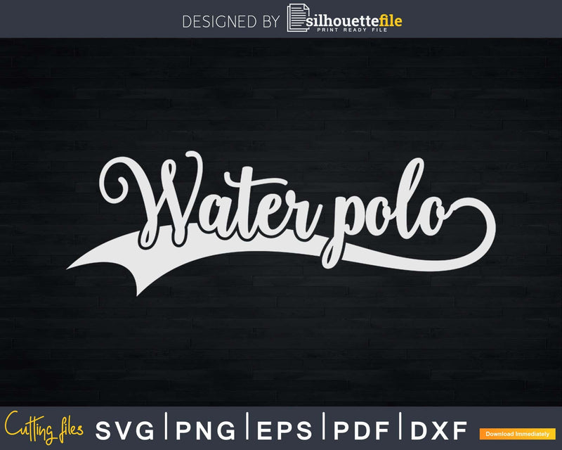 funny Water polo svg png printable cutting files