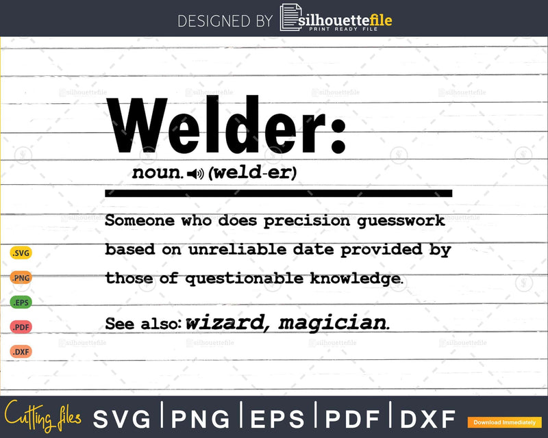 Funny Welder Definition Graduation Gift For Construction