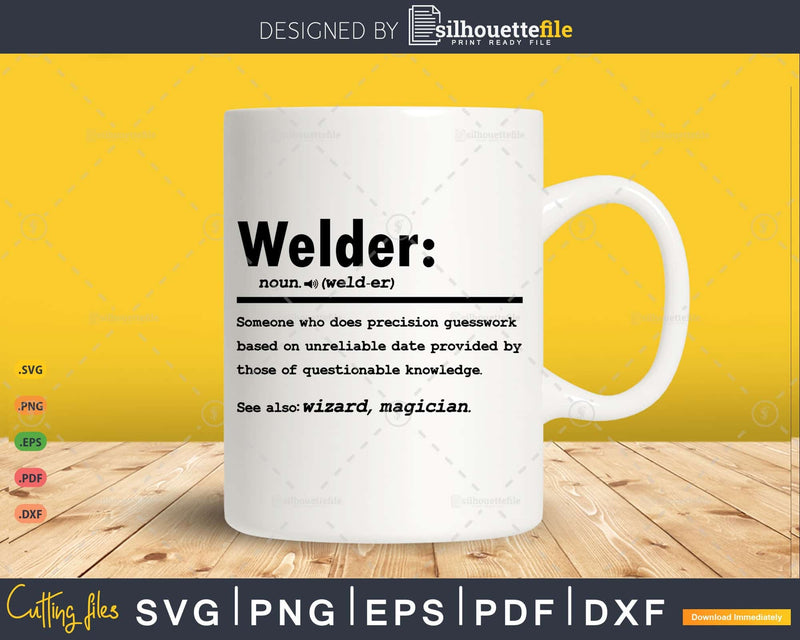Funny Welder Definition Graduation Gift For Construction