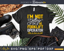 Funny Yelling Forklift Operator Truck Driver Svg Png Cricut