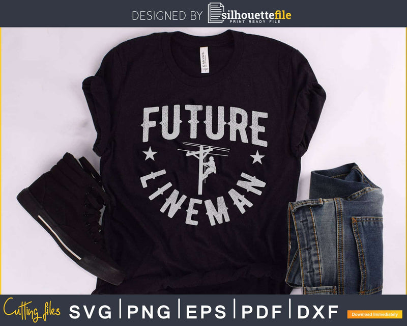 Future Lineman svg png dxf eps vector cut design files