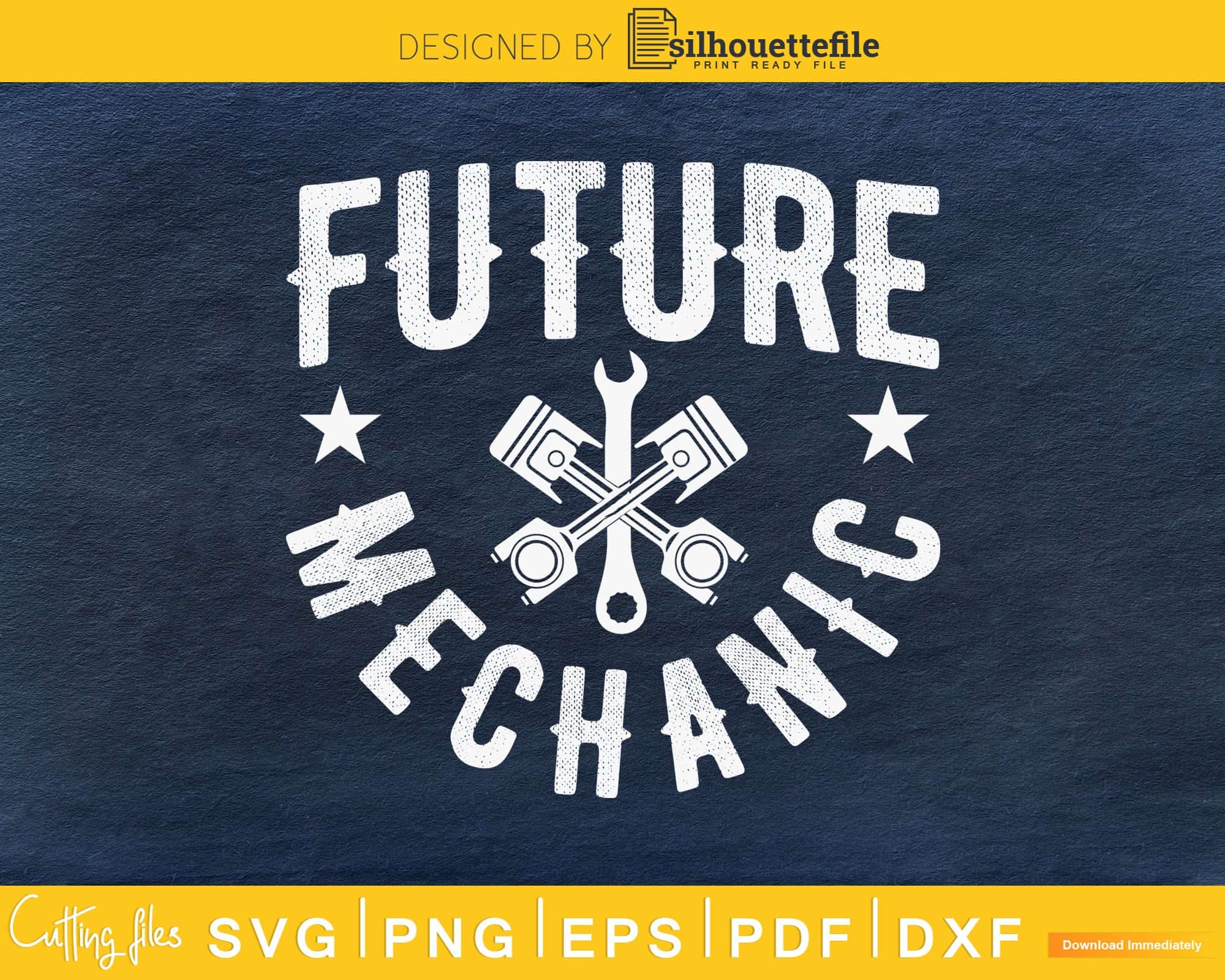 Future Mechanic cricut svg craft cut design files | Silhouettefile