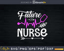 Future Nurse Cute Nursing School Stethoscope Student Svg