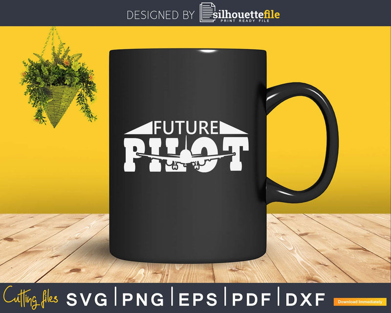 Future Pilot svg design printable cut file