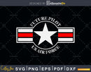 Future Pilot US Air Force svg design printable cut file