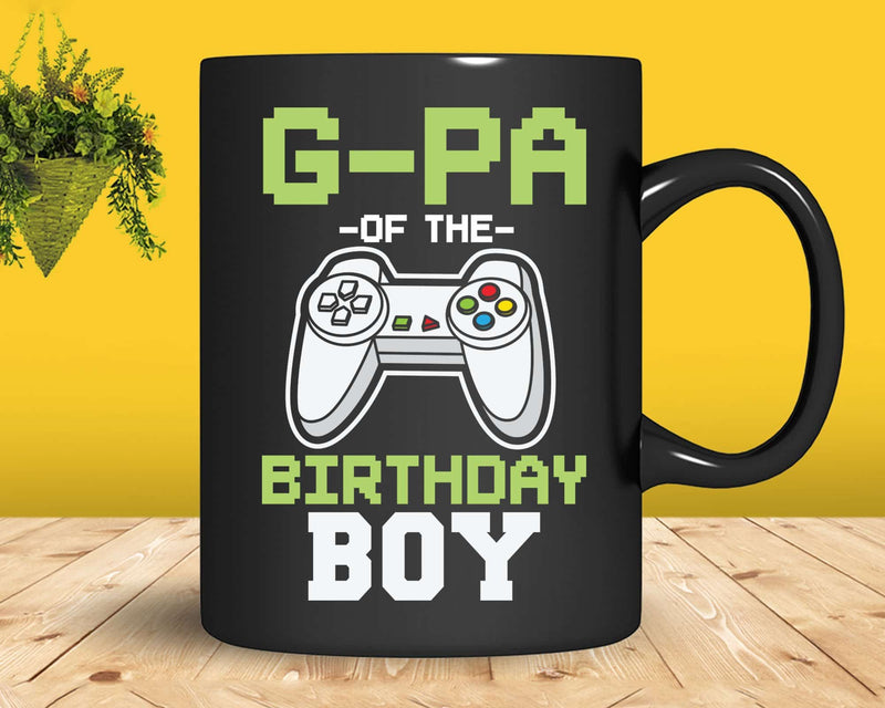 G-pa of the Birthday Boy Matching Video Game tshirt svg