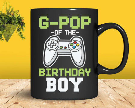 G-pop of the Birthday Boy Matching Video Game tshirt svg