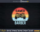 Gamer Barber Vintage 60s 70s Gaming Svg Png Dxf Cricut Files