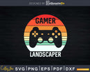 Gamer Landscaper Vintage 60s 70s Gaming Svg Dxf Cut Files