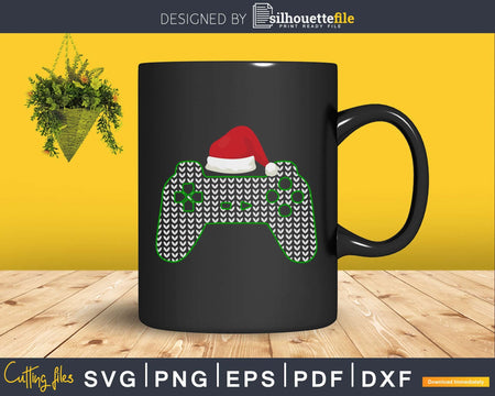 Gaming Christmas SVG Video Game Controller Gamer Gift DXF