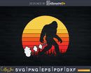 Gassquatch! Funny Farting Bigfoot Retro Fart Svg Designs