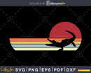 Gator Crocodile Retro Style craft svg png cutting design