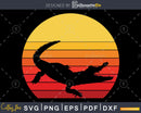 Gator Crocodile Retro Style svg png craft cut printable file