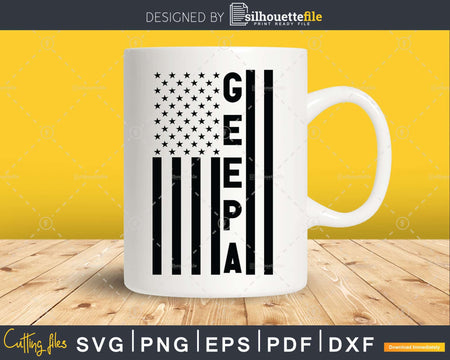 Geepa USA Flag 4th Of July Svg Png T-shirt Design