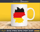 German Flag map Germany Day svg cricut png cutting