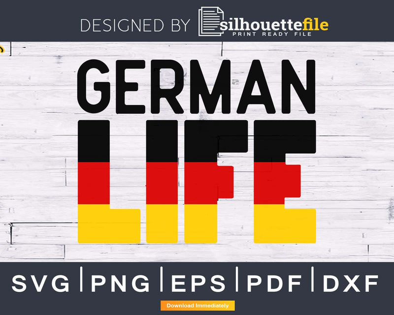 German Life flag svg cricut digital files