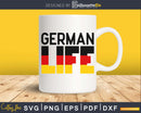 German Life flag svg cricut digital files