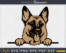 German shepherd portrait svg cricut craft cut files
