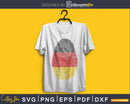 Germany German Flag DNA Fingerprint svg cricut digital cut
