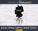 Germany Roots Home Native Map Vector svg png cricut cut