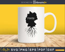 Germany Roots Home Native Map Vector svg png cricut cut