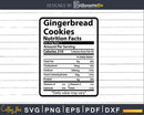 Gingerbread Cookies Nutrition Facts Thanksgiving Christmas