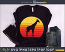 Giraffe Retro vintage Style cricut cut svg png dxf cutting