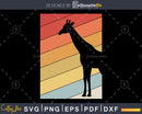 Giraffe Retro vintage Style cut svg png design cutting files