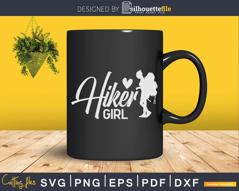 Girl Hiker Svg Cut Files