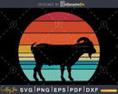 Goat Retro Style craft cut svg png digital cutting