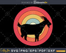 Goat Retro vintage Style cricut cut svg png dxf cutting