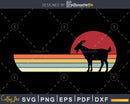 Goat Retro vintage Style cricut cut svg png silhouette