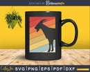 Goat Retro vintage Style cut svg png design cutting files