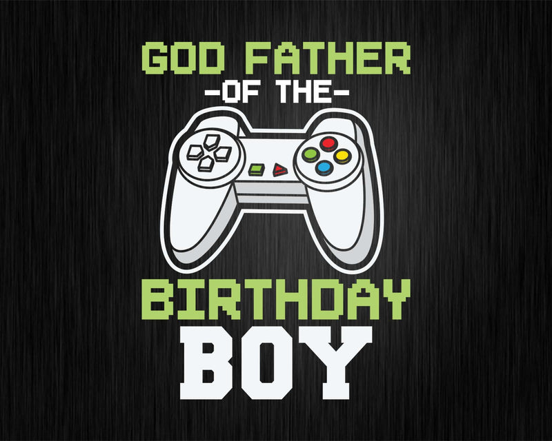 God father of the Birthday Boy Matching Video Game tshirt