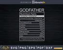 Godfather Nutritional Facts Svg Png Dxf Cricut Files